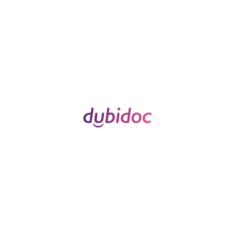 lila und rosa Logo von dubidoc