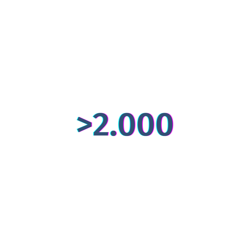Blaue Zahl 2000